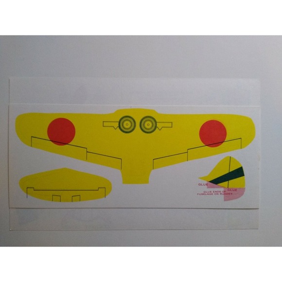 Airplane Toy Jack Armstrong Tru-Flite Model Of Japanese Nakajima GM Cereal 1944 - Picture 3 of 6